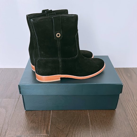 Cole Haan Zillie Hidden Wedge Western Ankle Boots - Picture 3 of 6